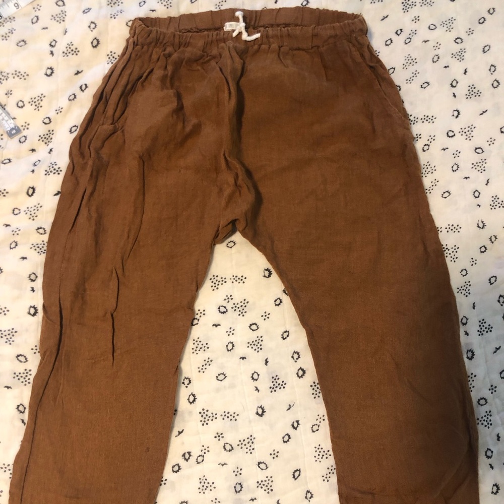 The simple folk linen pants